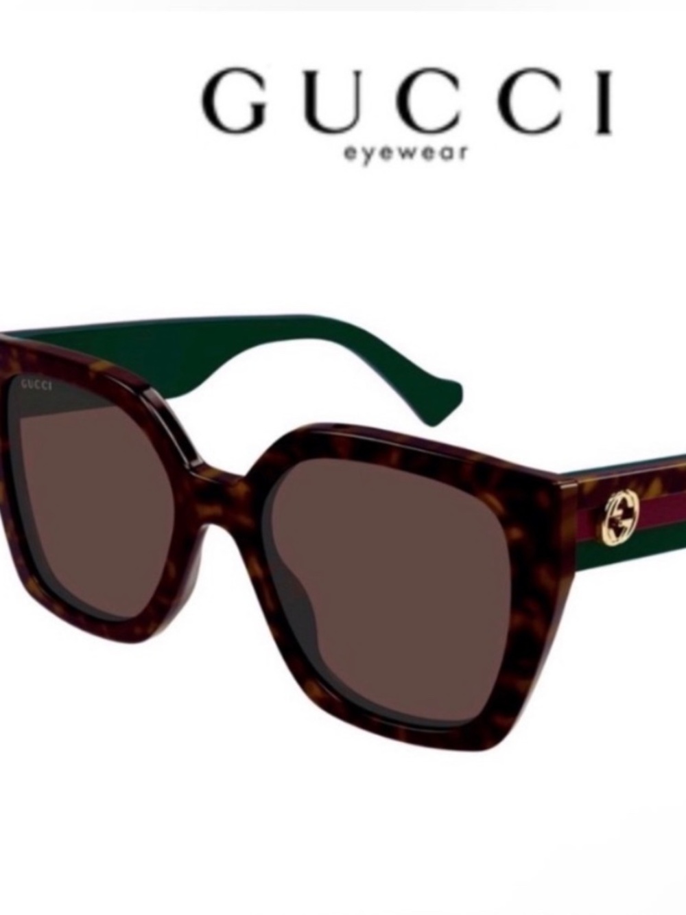 Gucci Recycled Acetate GG1300S-002 Butterfly Frame Sunglasses, 55mm NEW W TAGS